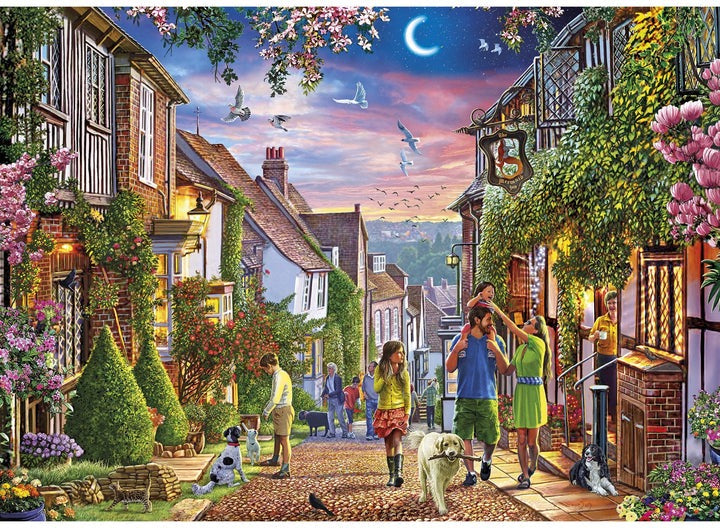 Artwork: Mermaid Street, Rye – 1000 Piece Jigsaw Puzzle (Gibsons)