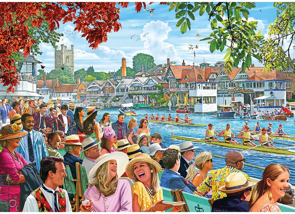 Artwork: Rowing at the Regatta – 1000 Piece Jigsaw Puzzle (Gibsons)