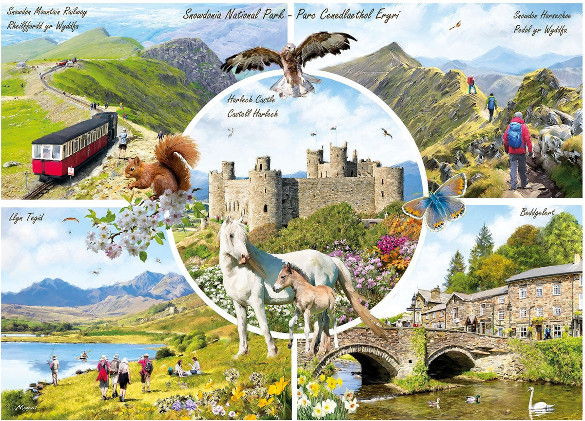 Artwork: Snowdonia by Richard Macneil - 1000 Piece Jigsaw Puzzle (Gibsons)