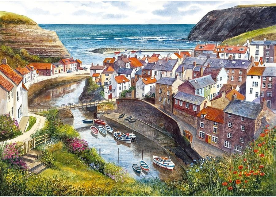 Artwork: Staithes – 1000 Piece Jigsaw Puzzle (Gibsons)