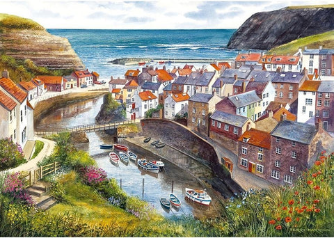 Artwork: Staithes – 1000 Piece Jigsaw Puzzle (Gibsons)