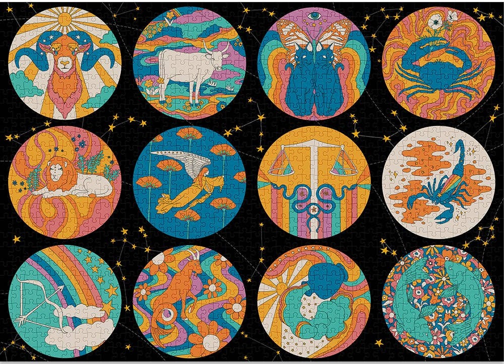 Artwork: Zodiac – 1000 Piece Jigsaw Puzzle (Cloudberries)