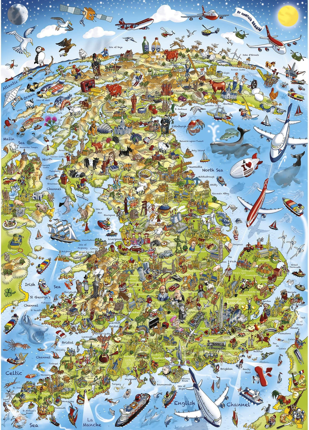 Artwork: Best of British – 1000 Piece Jigsaw Puzzle (Gibsons)