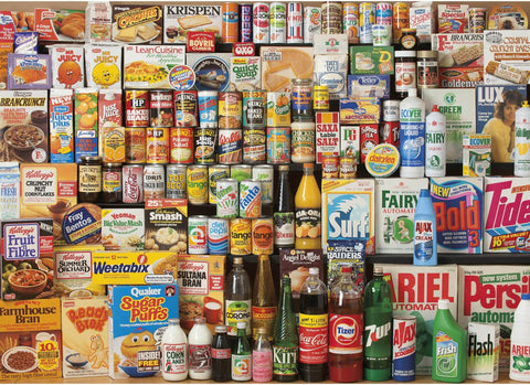 Artwork: 1980s Shopping Basket – 1000 Piece Jigsaw Puzzle (Gibsons)