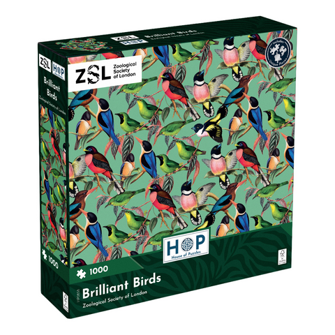 ZSL Brilliant Birds - 1000 Piece Jigsaw Puzzle (House of Puzzles)