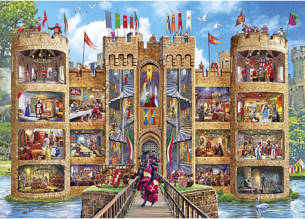 Artwork: Castle Cutaway – 1000 Piece Jigsaw Puzzle (Gibsons)