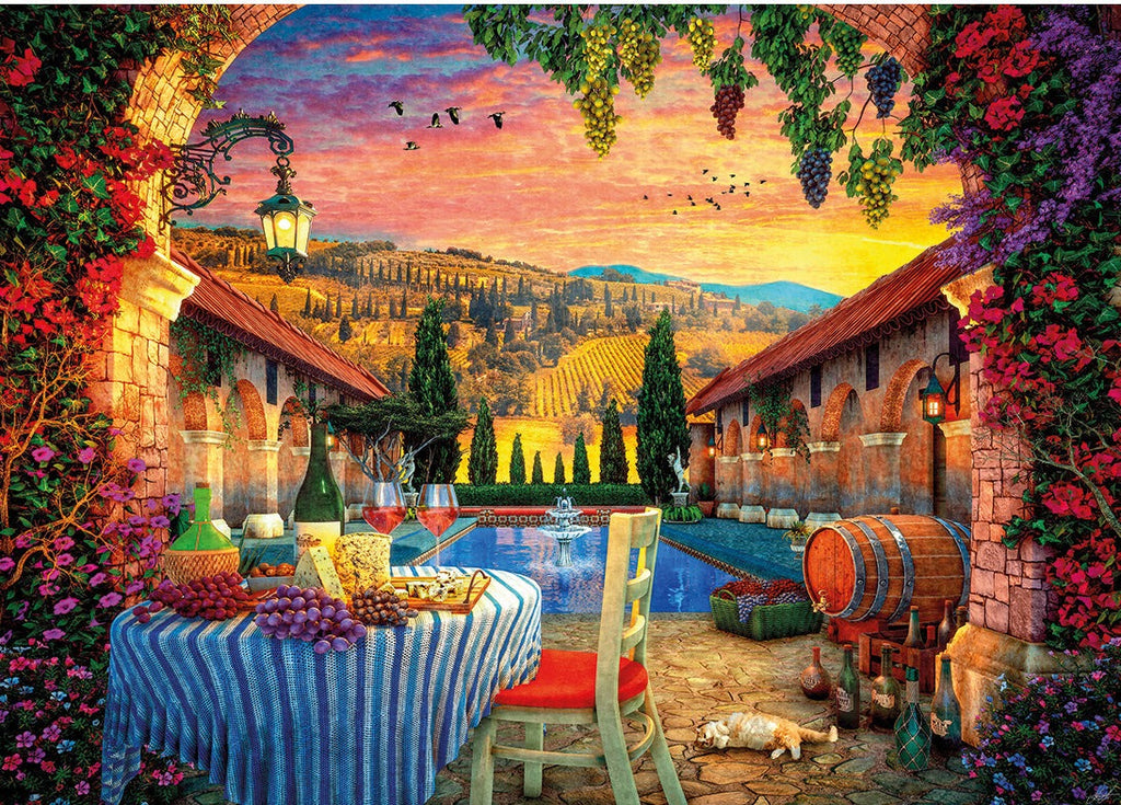 Artwork: Tuscany Sunset – 1000 Piece Jigsaw Puzzle (Gibsons)