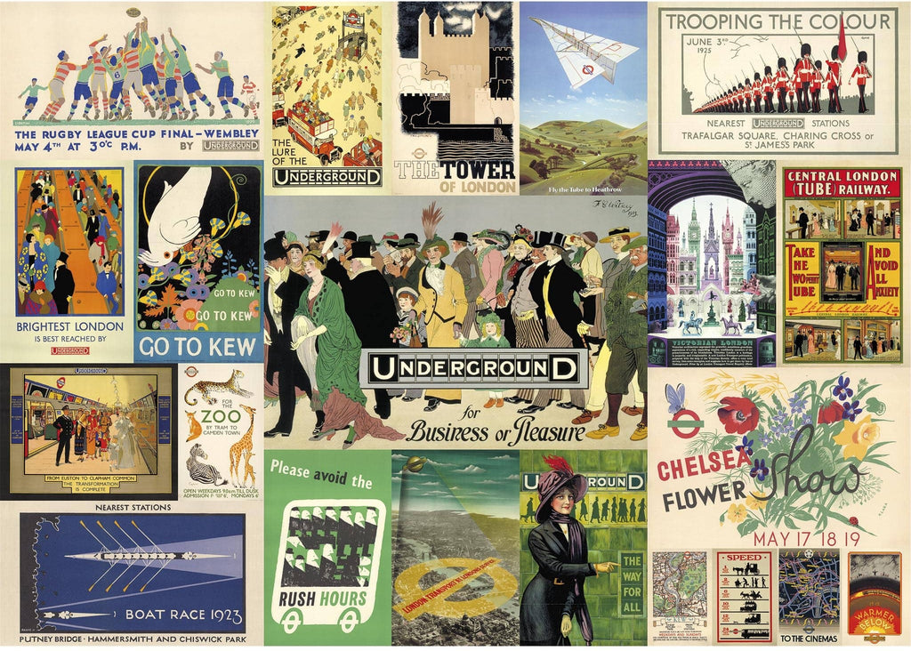 Artwork: TfL Heritage Posters – 500 Piece Jigsaw Puzzle (Gibsons)