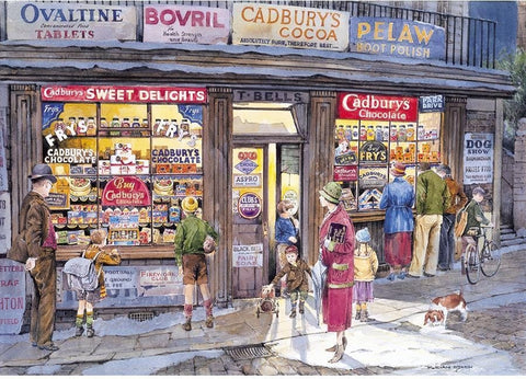 Artwork: The Corner Shop – 500 Piece Jigsaw Puzzle (Gibsons)