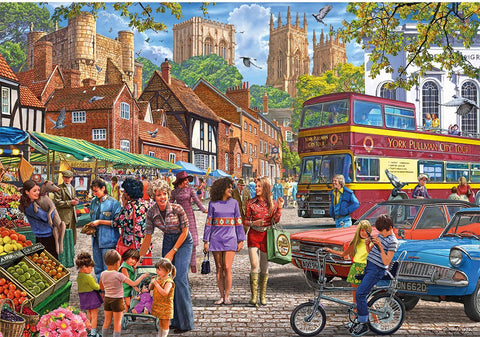Artwork: York Market – 250 XL Piece Jigsaw Puzzle (Gibsons)