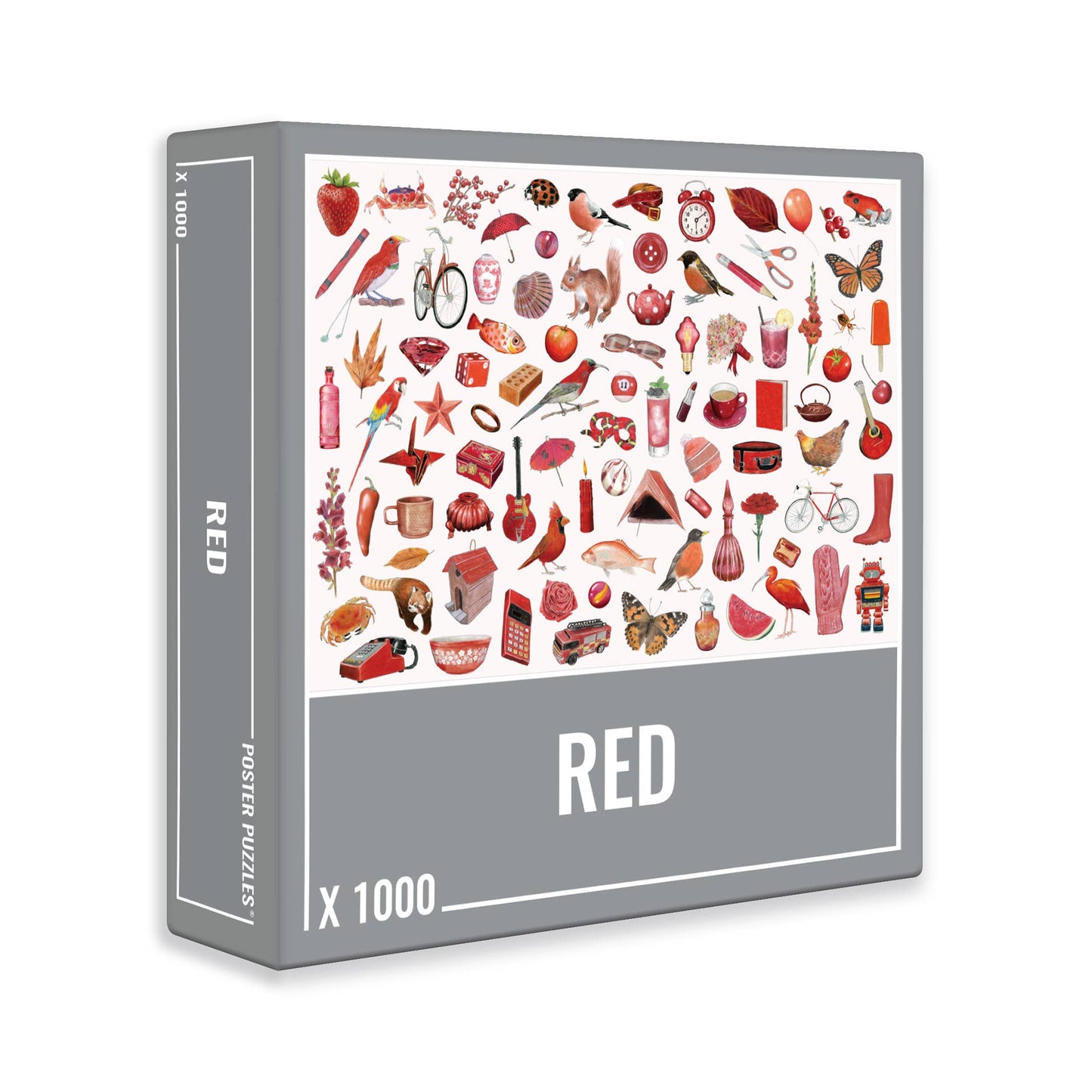 Cloudberries - Red - 1000 Piece Jigsaw Puzzle