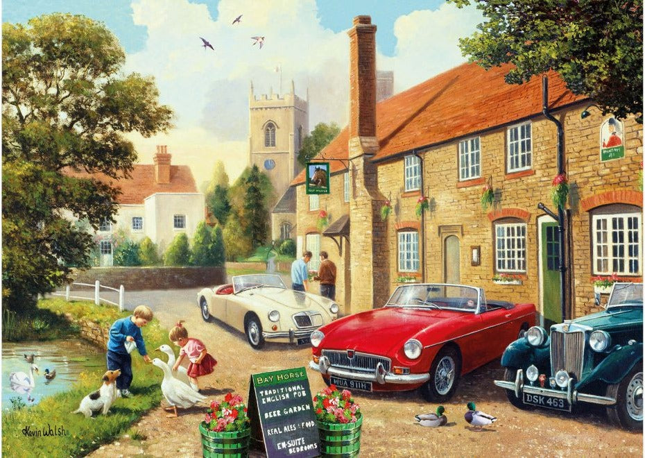 Artwork: The Village Pub by Kevin Walsh – 1000 Piece Jigsaw Puzzle (Kidicraft)