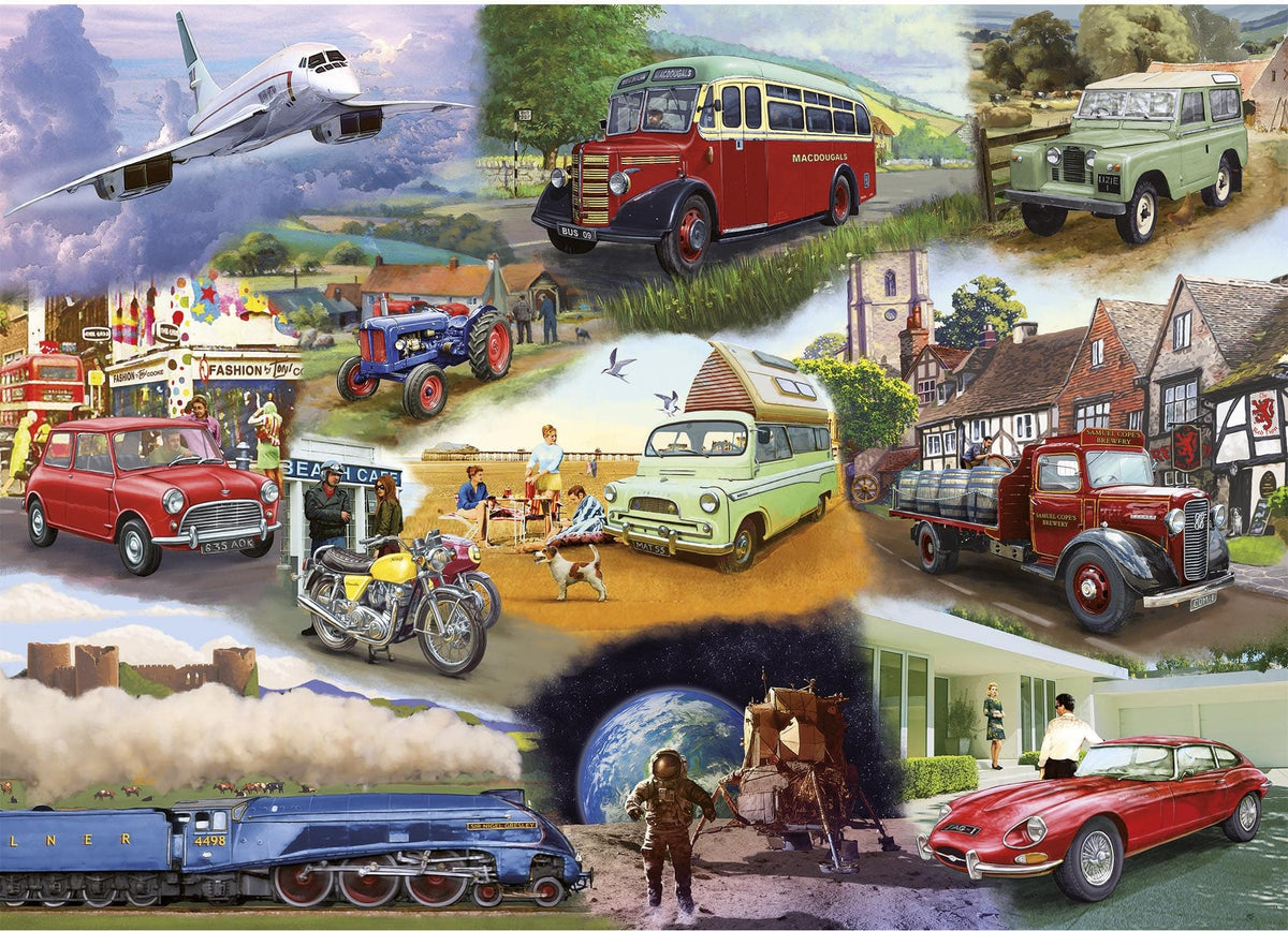 Artwork: Transport – 24 XL Piece Jigsaw Puzzle (Gibsons)