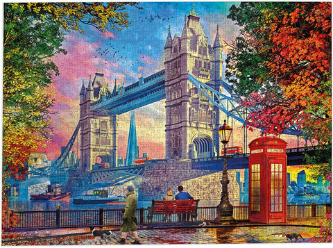 Artwork: Clearing Skies over Tower Bridge – 1000 Piece Jigsaw Puzzle (Gibsons)