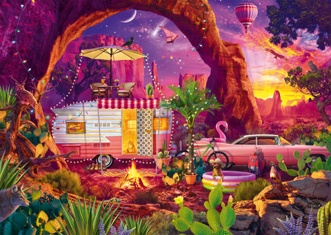 A Desert Camping Paradise – 1000 Piece Jigsaw Puzzle (Schmidt)