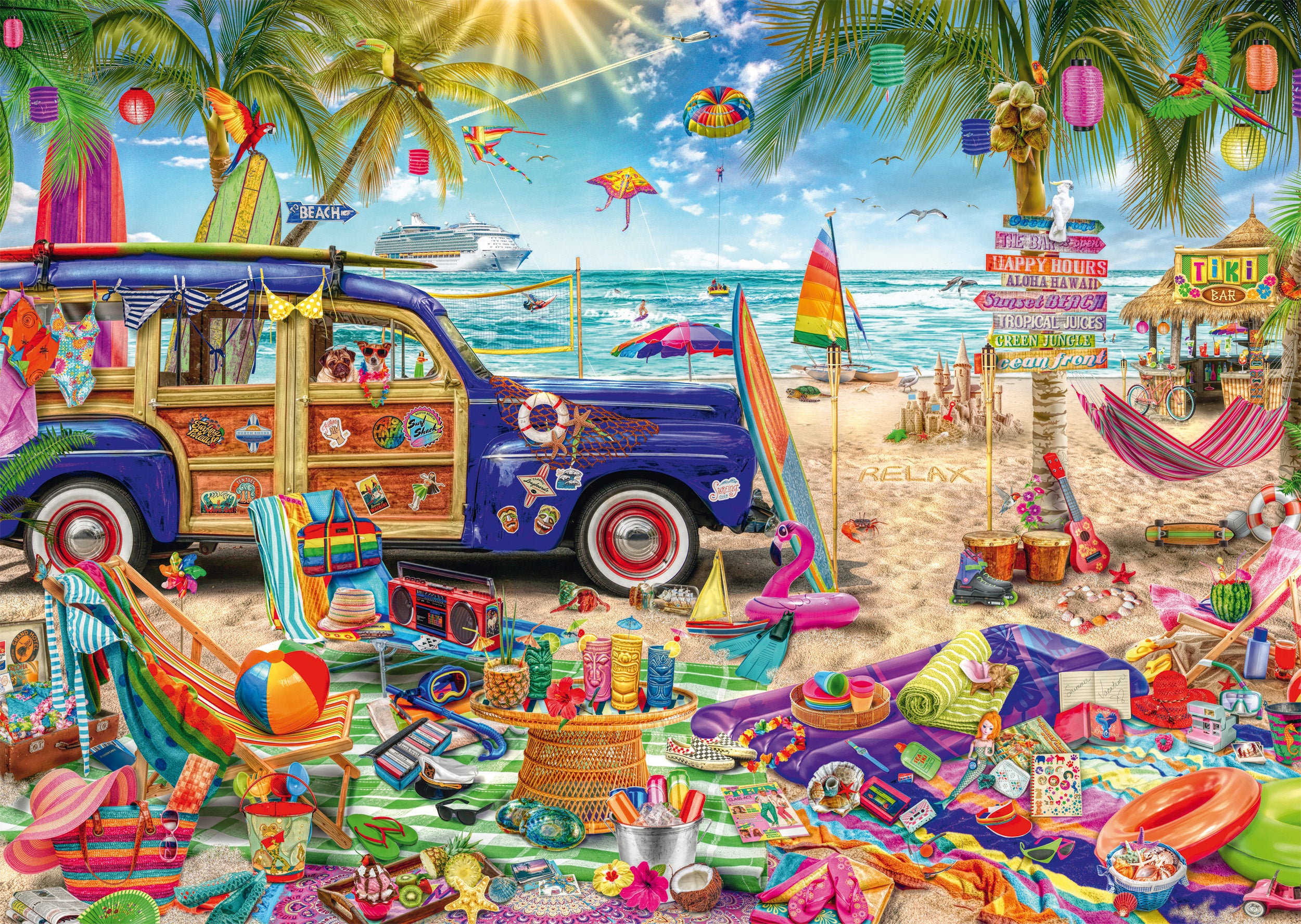 A Sunny Break at the Seaside – 1000 Piece Jigsaw Puzzle (Schmidt)