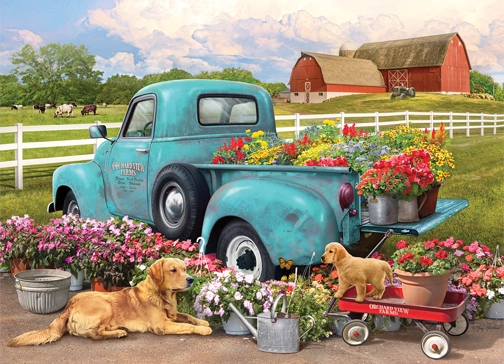 Flower Truck - 1000 Piece Jigsaw Puzzle (Cobble Hill)