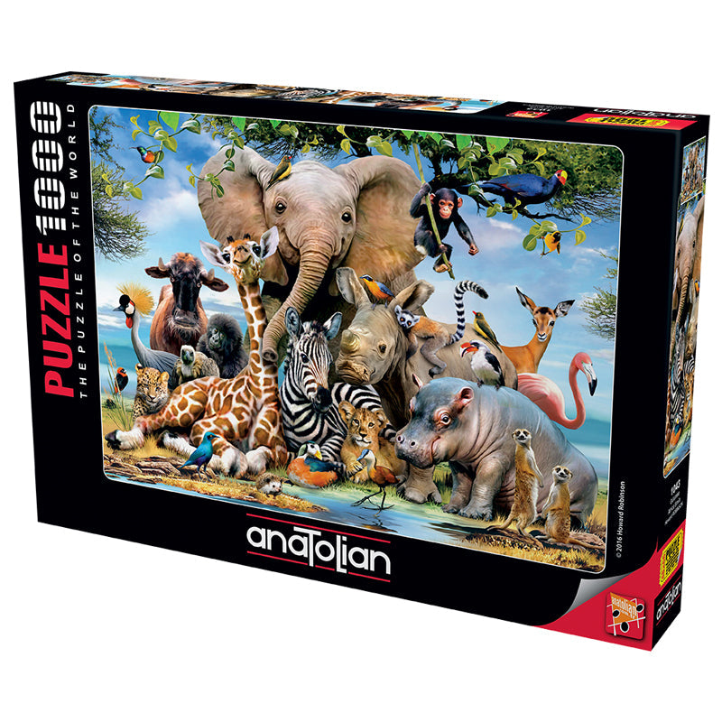 Box, turned left: Africa Smile – 1000 Piece Jigsaw Puzzle (Anatolian)
