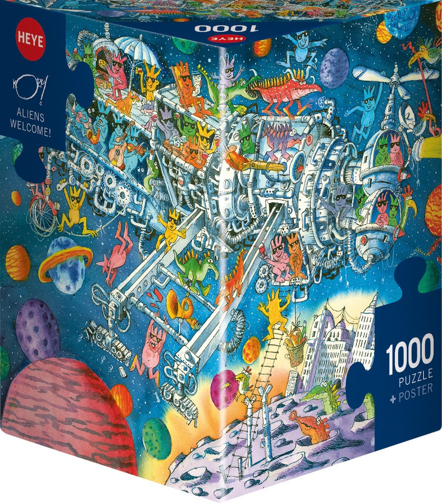Aliens Welcome - 1000 Piece Jigsaw Puzzle (Heye)