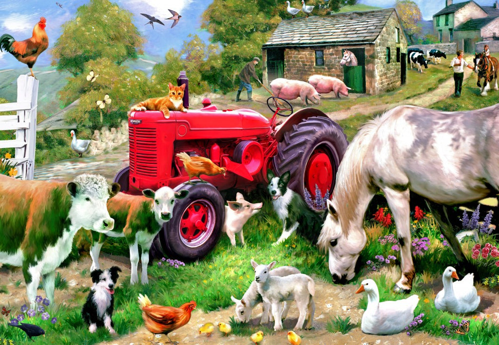 At the Farm - 1000 Piece Jigsaw Puzzle (Alipson)