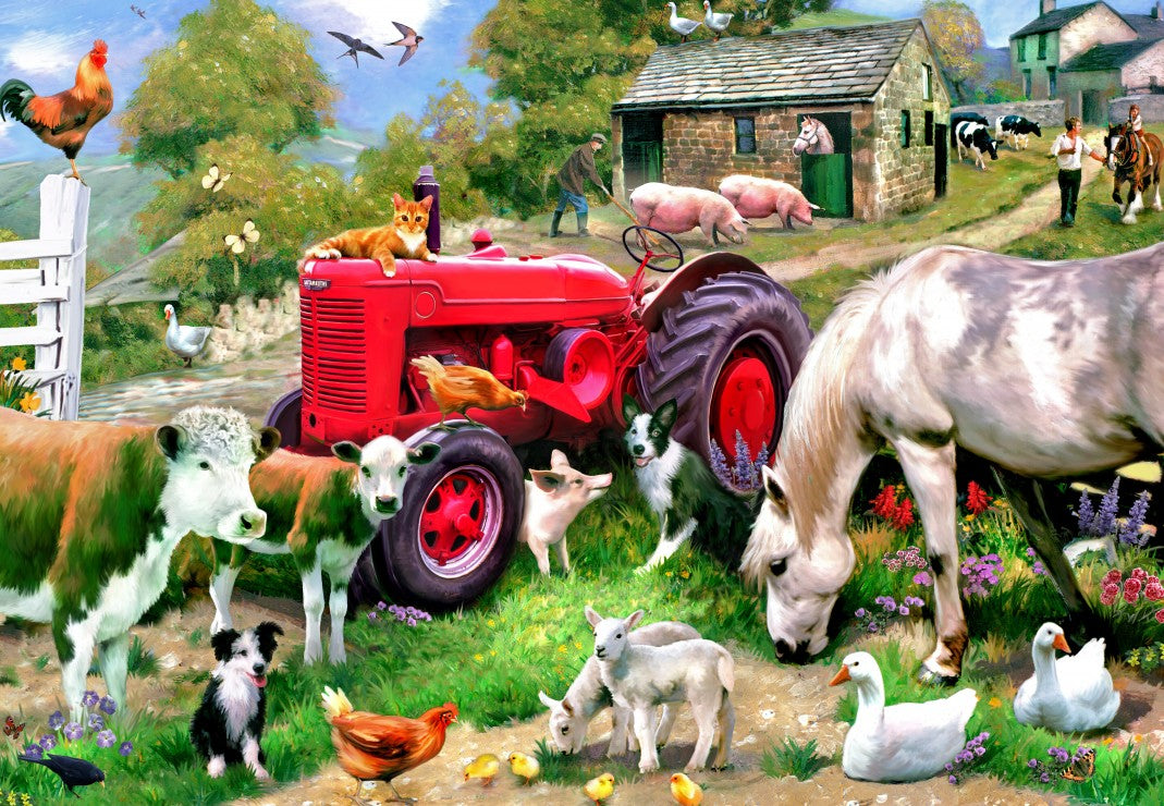 At the Farm - 1000 Piece Jigsaw Puzzle (Alipson)
