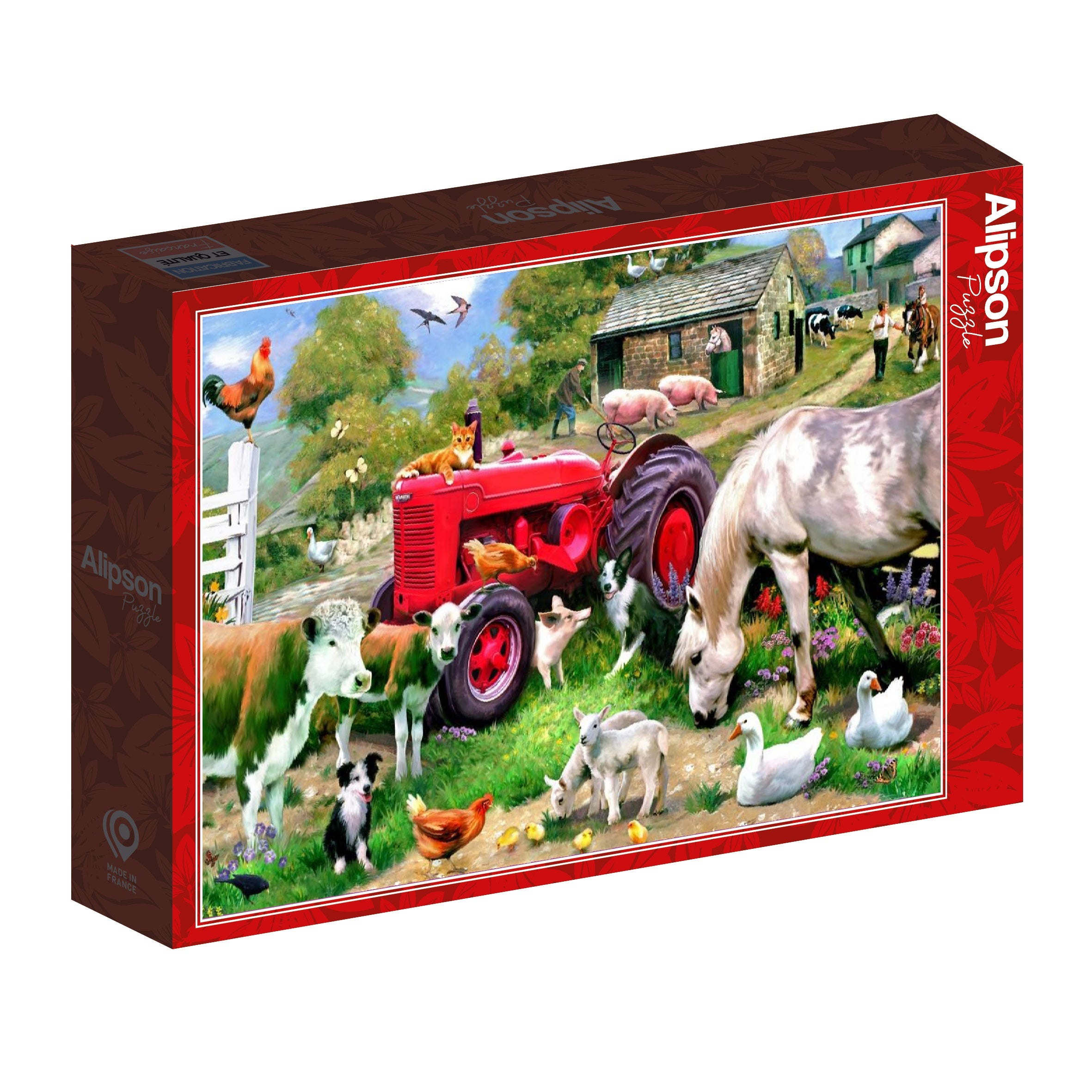 Horse Farm Jigsaw Puzzle 1000 Pezzi – Prato Con Cavalli E Montagne – Puzzle Per Adulti - 2