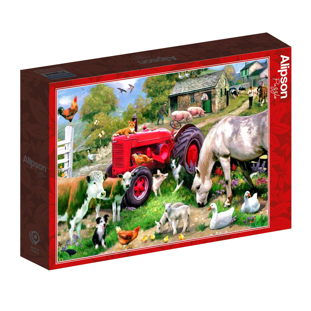 At the Farm - 1000 Piece Jigsaw Puzzle (Alipson)