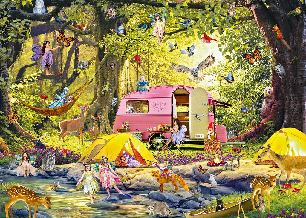 Fairy Camping with Forest Friends – 1000 Piece Jigsaw Puzzle (Alipson)