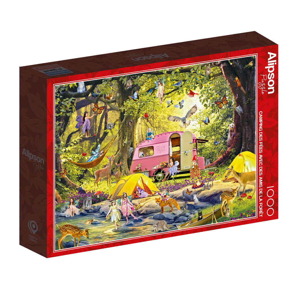 Fairy Camping with Forest Friends – 1000 Piece Jigsaw Puzzle (Alipson)