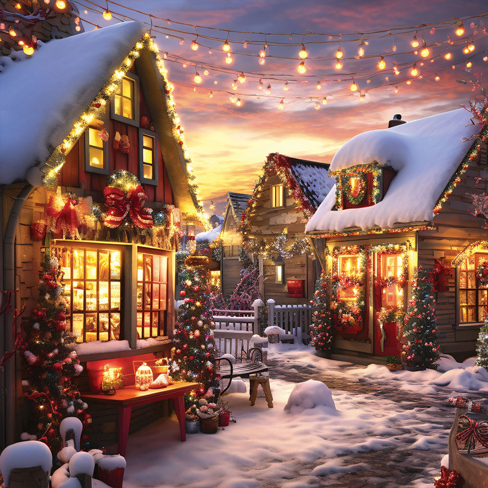 Christmas House – 1000 Piece Jigsaw Puzzle (Alipson)