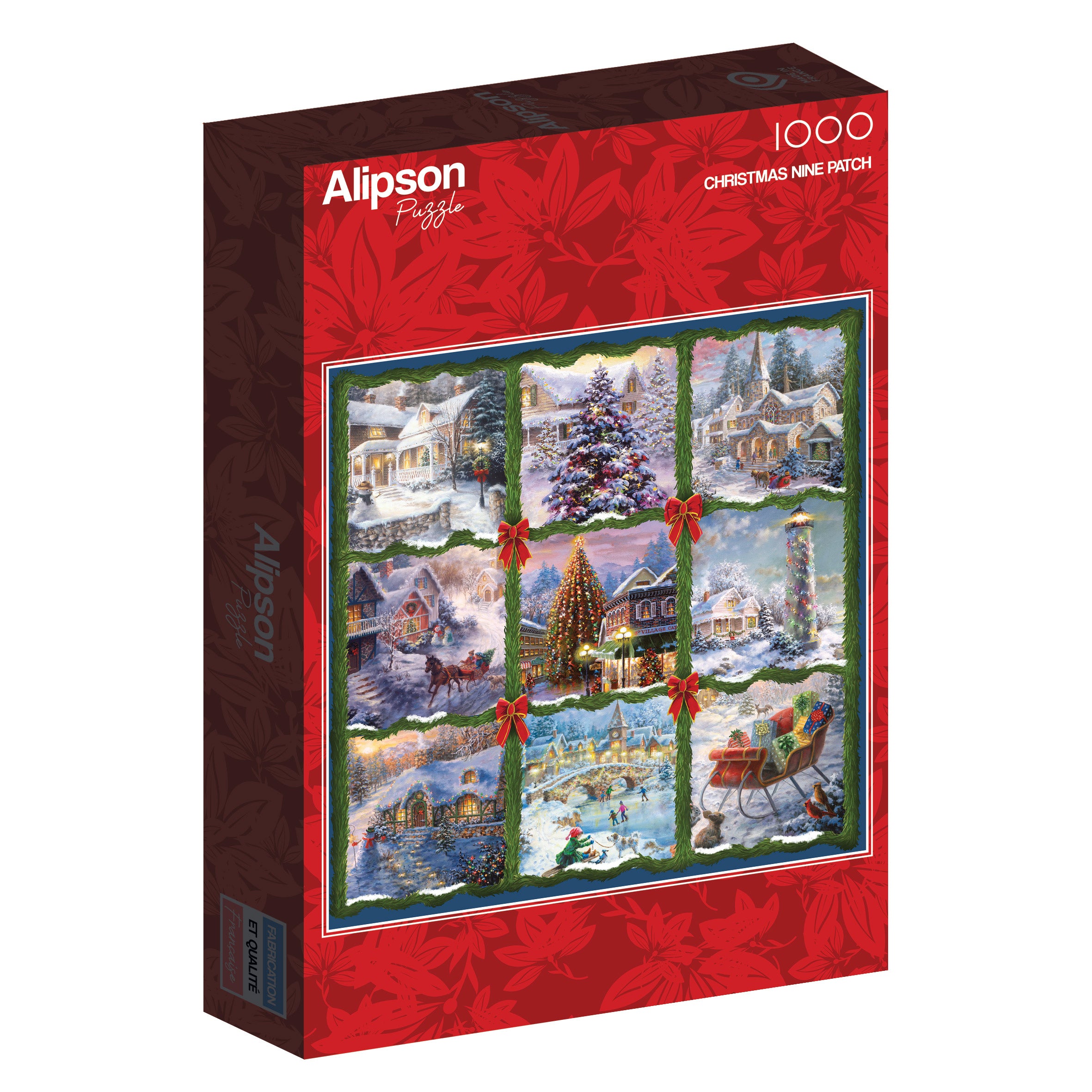 Christmas Nine Patch – 1000 Piece Jigsaw Puzzle (Alipson)