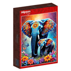 Elephants - Maternal Love Collection - 1000 Piece Jigsaw Puzzle (Alipson)