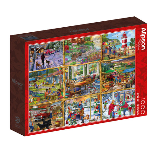 For All Seasons – 1000 Piece Jigsaw Puzzle (Alipson) - Completed Puzzle