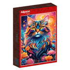 Multicoloured Cat - 1000 Piece Jigsaw Puzzle (Alipson)