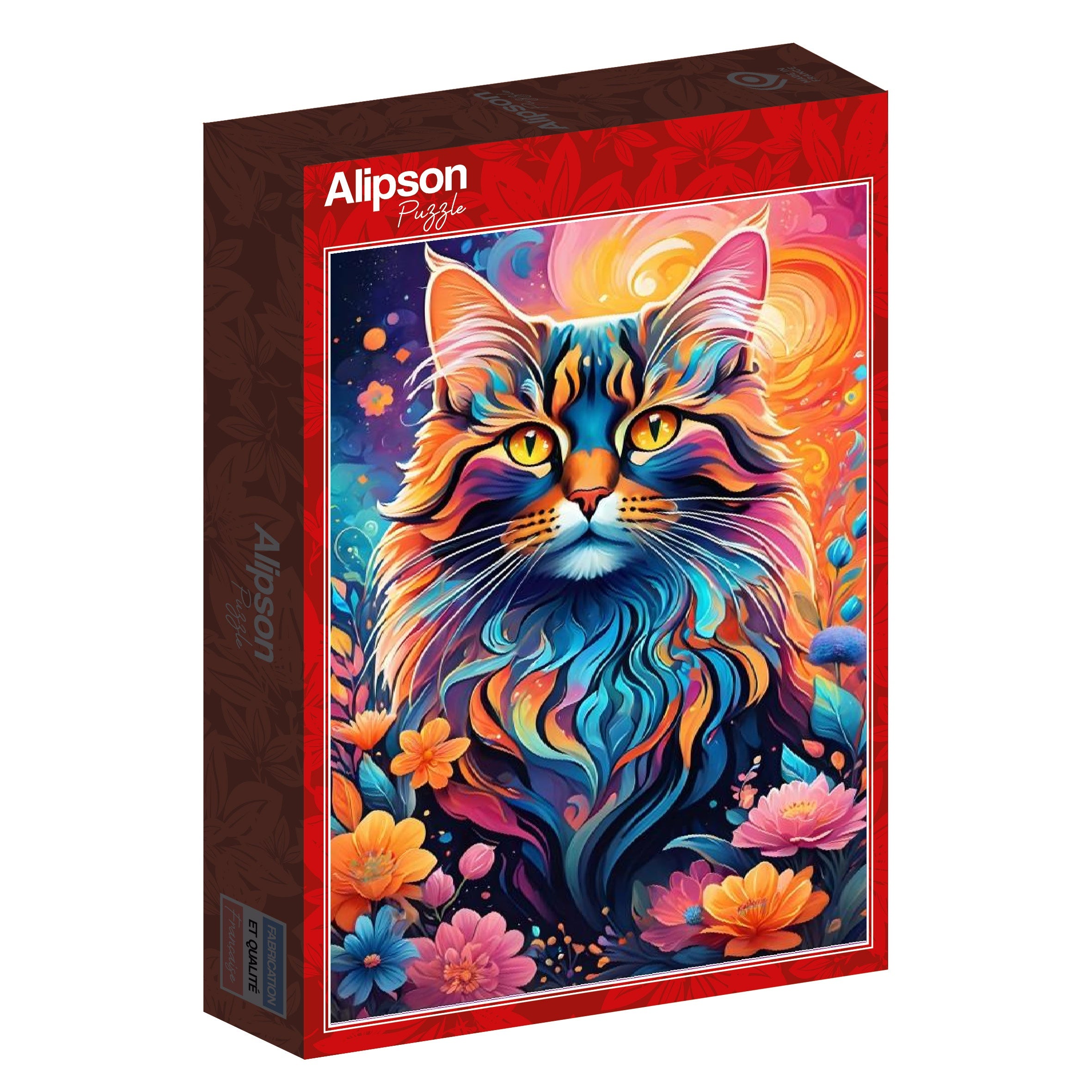 Multicoloured Cat - 1000 Piece Jigsaw Puzzle (Alipson)
