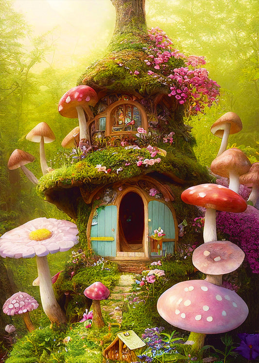 Alipson - Mushroom House - 1000 Piece Jigsaw Puzzle