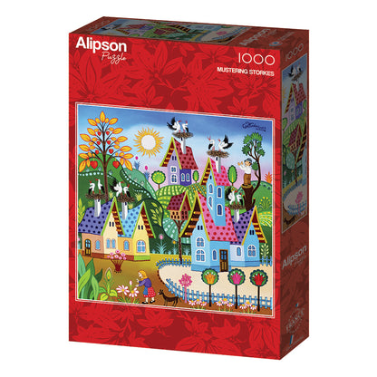 Alipson - Mustering Storkes - 1000 Piece Jigsaw Puzzle