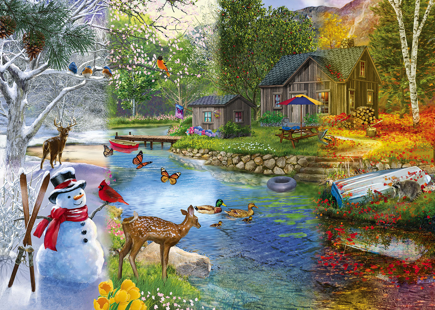 Alipson - Season Transitions - 1000 Piece Jigsaw Puzzle