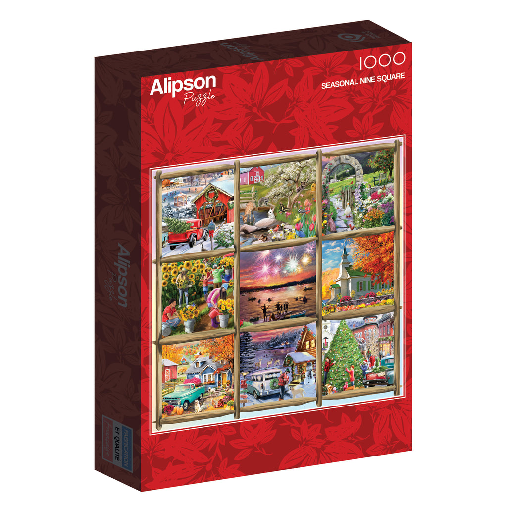 Seasonal Nine Square – 1000 Piece Jigsaw Puzzle (Alipson)