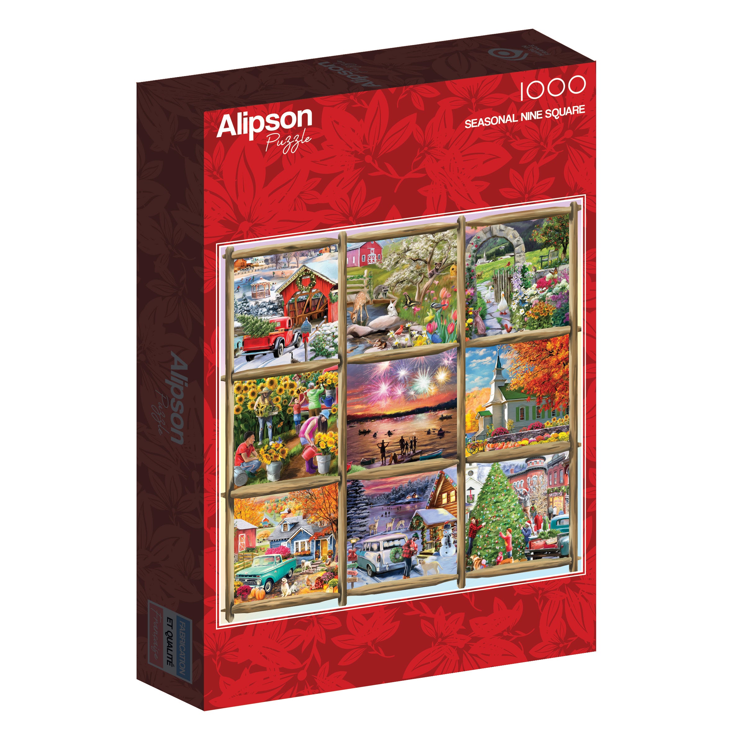 Seasonal Nine Square – 1000 Piece Jigsaw Puzzle (Alipson)