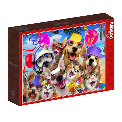 Selfie Beach Party - 1000 Piece Jigsaw Puzzle (Alipson)
