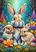 Spring Bunnies - 1000 Piece Jigsaw Puzzle (Alipson)