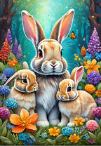 Spring Bunnies - 1000 Piece Jigsaw Puzzle (Alipson)
