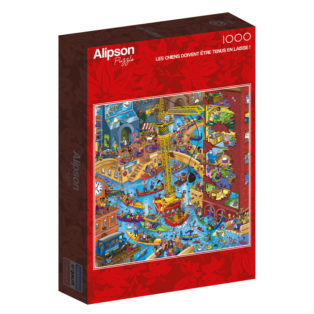 Dogs Must Be Kept on a Lead! by Steve Skelton – 1000 Piece Jigsaw Puzzle (Alipson)