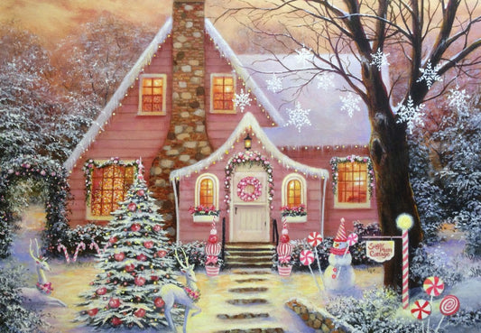 Alipson - Sugar Plum Cottage - 1000 Piece Jigsaw Puzzle