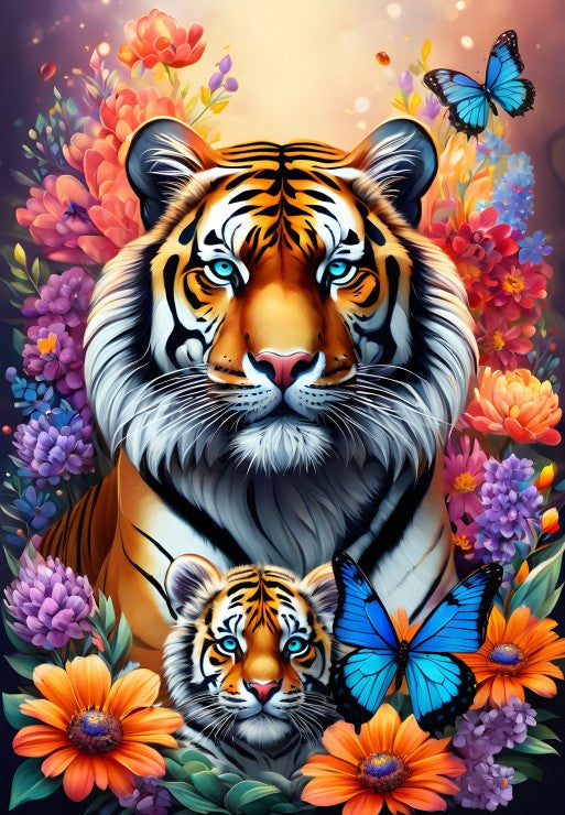 Tigers: Maternal Love Collection – 1000 Piece Jigsaw Puzzle (Alipson)
