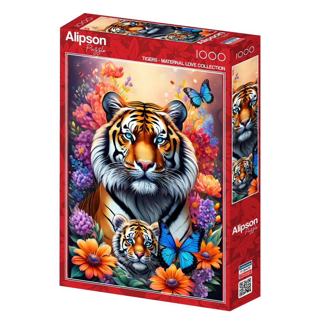 Tigers: Maternal Love Collection – 1000 Piece Jigsaw Puzzle (Alipson)