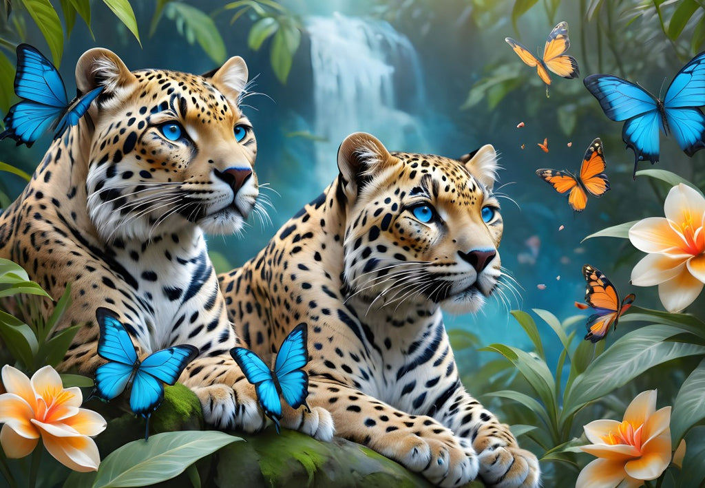 Two Leopards - 1000 Piece Jigsaw Puzzle (Alipson)