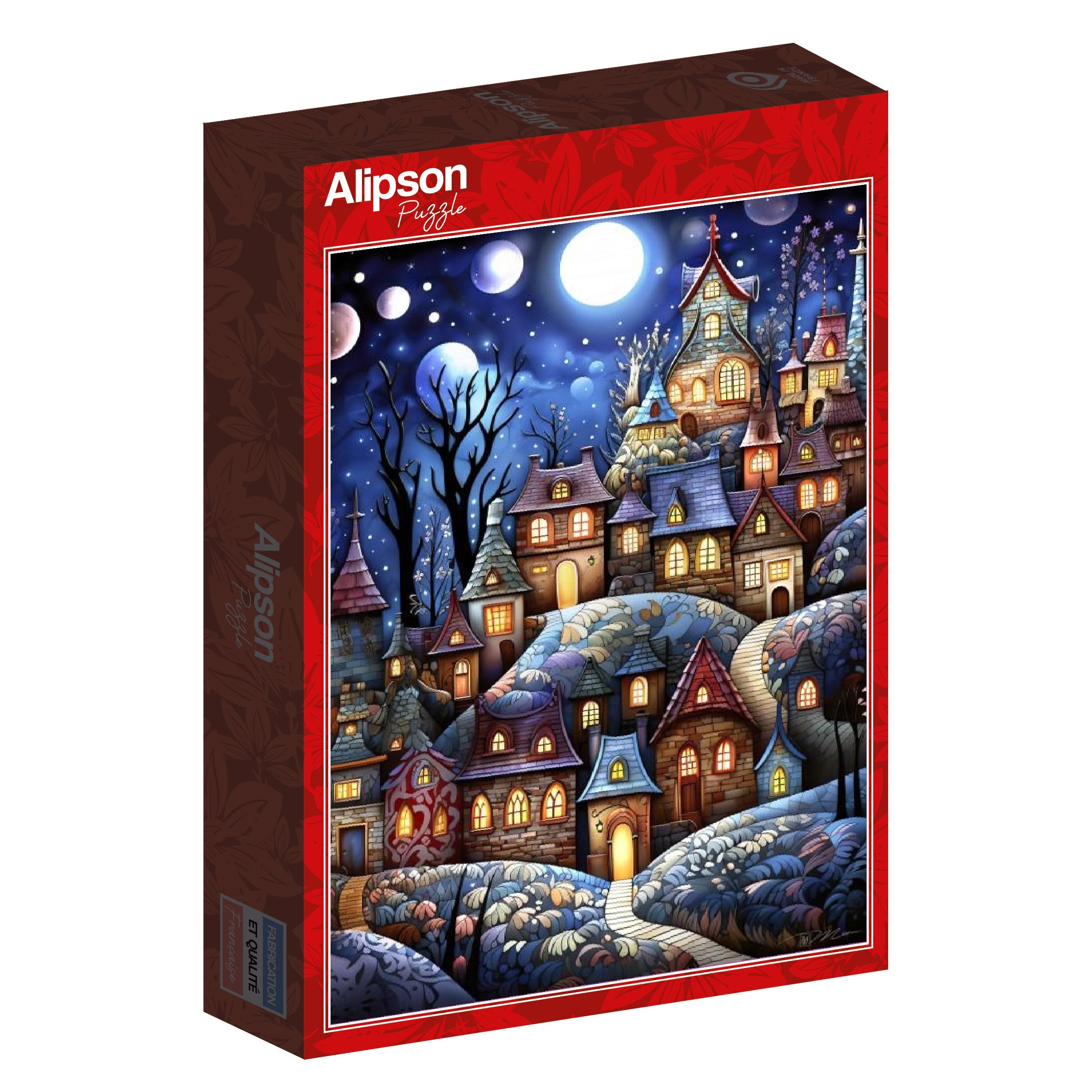 Village Under The Moon – 1000 Piece Jigsaw Puzzle (Alipson)