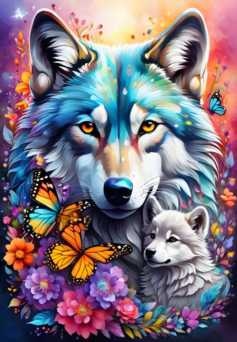 Wolves: Maternal Love Collection – 1000 Piece Jigsaw Puzzle (Alipson)